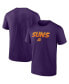 Фото #1 товара Men's Purple Phoenix Suns On Fire Hometown Collection T-shirt