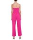Фото #2 товара Women's Strapless Belted Jumpsuit