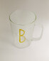 Фото #3 товара Borosilicate mug with initial b