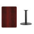 Фото #2 товара 30'' X 42'' Rectangular Mahogany Laminate Table Top With 24'' Round Table Height Base