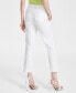 ფოტო #2 პროდუქტის Women's Slim-Fit Double-Button Ankle Pants