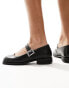 Фото #4 товара Free People diamante buckle mary jane flats in black