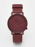 Фото #1 товара Komono lewis mono watch in burgundy