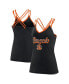 Women's Black Cincinnati Bengals Go For It Strappy Crossback Tank Top