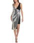 Фото #1 товара Toccin Mixed Media Cocktail Dress Women's