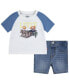 ფოტო #1 პროდუქტის Baby Boys Bear Raglan T-shirt and Shorts Set