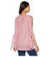Kensie 256742 Women's Textured Viscose Sweater Faded Mauve Size XL