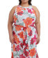 Фото #9 товара Plus Size Printed Halter Maxi Dress