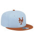 Men's Light Blue New York Mets Spring Color Two-Tone 9FIFTY Snapback Hat