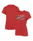 Women's Scarlet Distressed San Francisco 49ers Pep Up Frankie T-shirt