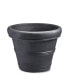 Фото #1 товара Brunello Classic Rolled-Rim Plant Pot, 16” Caviar Black