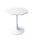 Фото #1 товара Modern Octagonal Coffee Table, White, Metal Base