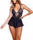 Фото #1 товара Women's Kendal Mesh Skirted Lingerie Teddy