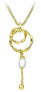Luxury gilded pendant with pearl PP000121