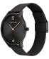 ფოტო #2 პროდუქტის Black Stainless Steel Mesh Bracelet Watch 38mm