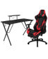 Фото #2 товара Gaming Desk & Chair Set - Cup Holder, Headphone Hook, And Monitor Stand