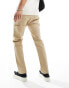 Фото #4 товара Hollister straight fit carpenter trousers in khaki beige