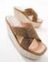 Steve Madden Jelisa-R embellished strap espadrille in bronze