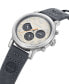ფოტო #2 პროდუქტის Men's Quartz Pancher Gray Genuine Leather Strap Watch, 46mm