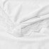 Full/Queen Lace Border Cotton Slub Comforter & Sham Set White - Threshold
