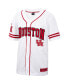 Фото #1 товара Men's White, Red Houston Cougars Free Spirited Baseball Jersey