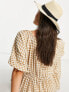 ASOS DESIGN straw fedora hat with black band in natural