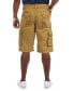 ფოტო #13 პროდუქტის Men's Belted Double Pocket Cargo Shorts