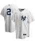 Фото #1 товара Men's Derek Jeter White and Navy New York Yankees Replica Jersey