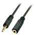 Фото #2 товара Lindy 5m Premium Audio 3.5mm Jack Extension Cable, 3.5mm, Male, 3.5mm, Female, 5 m, Black