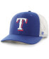 Men's Royal, White Texas Rangers Primary Logo Trucker Snapback Hat