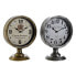 Фото #1 товара Настольные часы DKD Home Decor Позолоченный Серебристый Металл Стеклянный Vintage 20,5 x 13,5 x 28 cm (2 штук)