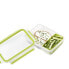 Groupe SEB EMSA CLIP & GO - Lunch container - Adult - Green - Transparent - Polypropylene (PP) - Thermoplastic elastomer (TPE) - Monochromatic - Rectangular