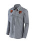 ფოტო #3 პროდუქტის Men's NFL x Darius Rucker Collection by Gray Chicago Bears Chambray Button-Up Long Sleeve Shirt