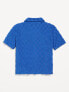 Фото #3 товара Short-Sleeve Loop-Terry Camp Shirt for Boys