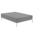 Fitted bottom sheet Alexandra House Living Dark grey 200 x 200 cm