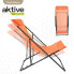 Foldable hammock Aktive Orange 52 x 87 x 77 cm (4 Units)