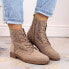 S.Barski W OLI244 beige suede ankle boots