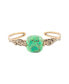 ფოტო #2 პროდუქტის Ornate Bronze and Genuine Lime Turquoise Cuff Bracelet