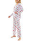 Women's 2-Pc. Printed Butter Knit Pajamas Set