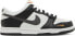 [FN7784-001] Grade School Nike DUNK LOW 'BLACK BRIGHT MANDARIN MINI SWOOSH (GS)'