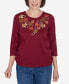 ფოტო #1 პროდუქტის Petite Classics Falling Leaves with Drawstring Closure Top