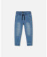 Фото #1 товара Boy Light Blue Stretch Denim Jogger Pants - Child