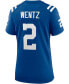 Фото #3 товара Women's Carson Wentz Royal Indianapolis Colts Game Jersey