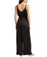 ფოტო #2 პროდუქტის Women's Pleated Satin Jumpsuit