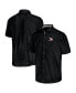 Men's Black Dale Earnhardt Sport Coconut Point Palm Vista IslandZone Button-Up Camp Shirt