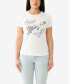Фото #1 товара Women's Shorts Sleeve Vintage-like Foil Crewneck T-shirt