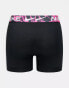 Фото #3 товара Nike Dri-Fit Essential Microfibre briefs 3 pack in black with print waistband