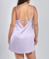 ფოტო #2 პროდუქტის Plus Size Casey Satin Solid Chemise Nightgown