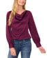 ფოტო #1 პროდუქტის Women's Cowlneck Blouson-Sleeve Blouse