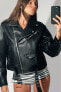 Фото #1 товара Куртка из искусственной кожи ЗАРА Faux leather biker